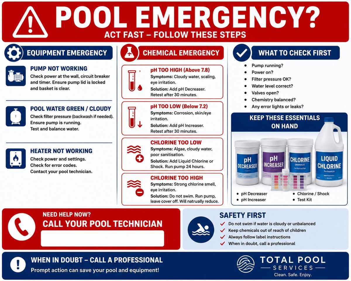 Pool emergency response guide